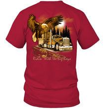 Load image into Gallery viewer, Riding With The Big Boys Nightlife City Black T-Shirt Guys Tee