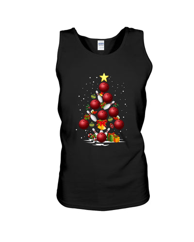 Bowling   Bowling Christmas Tree Christmas T-Shirt Unisex Tank Top