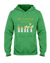Load image into Gallery viewer, St Lucia Child Of Light God Jesus Christmas Gift Hoodie
