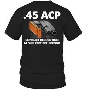 45 Acp Conflict Resolution At 900 Feet Per Second Hoodie