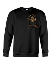 Load image into Gallery viewer, Scary Skeleton In Pocket Sweatshirt