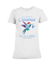 Load image into Gallery viewer, All I Want For Christmas Is A Cure Stop Diabetes Ladies Tee