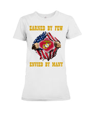 Load image into Gallery viewer, Earned By Few Envied By Many Black T-Shirt Ladies Tee