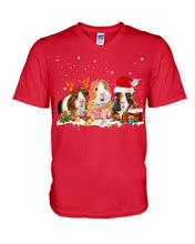 Load image into Gallery viewer, Cute Guinea Pigs Christmas Gift For Guinea Pigs Lovers Guys V-Neck