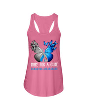Load image into Gallery viewer, Hope For Cure Diabetes Awareness Ladies Flowy Tank