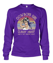 Load image into Gallery viewer, Dallas Cowboys Girl Classy Sassy Unisex Long Sleeve