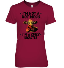 Load image into Gallery viewer, Heifer Not A Hot Mess Spicy Disaster Funny Quote Tee Ladies Tee