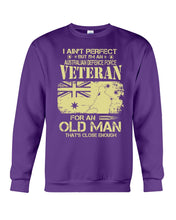 Load image into Gallery viewer, Veteran Australian Defence Force Gift For Grandpa Family Tee Sweatshirt