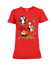 Load image into Gallery viewer, Penguin Happy Thanksgiving Gift For Kids Ladies Tee