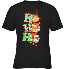 Load image into Gallery viewer, Santa Claus Ho Ho Ho Christmas Gift For Guinea Pigs Lovers Youth Tee
