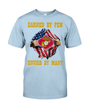 Load image into Gallery viewer, Earned By Few Envied By Many Black T-Shirt Guys Tee