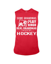Load image into Gallery viewer, Real Grandmas Hockey Bingo Funny T-Shirt Unisex Long Sleeve