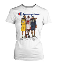 Load image into Gallery viewer, Nba Champions Jordan Bryant James Legends Ladies Tee