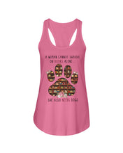 Load image into Gallery viewer, A Woman Cannot Survive On Books Alone T-Shirt Ladies Flowy Tank