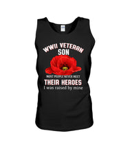 Load image into Gallery viewer, Wwii Veteran Son Gift For Veterab Mom Unisex Tank Top