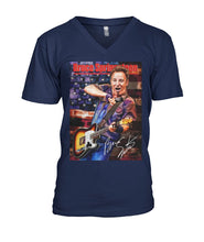 Load image into Gallery viewer, Bruce Springteen Gift For Guitar Fans Black T-Shirt Guys V-Neck