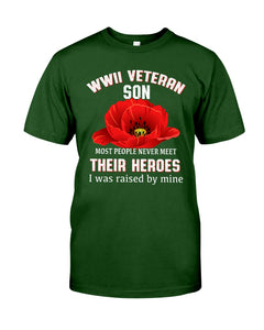 Wwii Veteran Son Gift For Veterab Mom Guys Tee