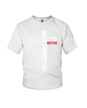 Load image into Gallery viewer, 71 Years Born To Run Bruce Springteen Black T-Shirt Youth Tee