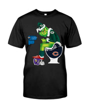 Load image into Gallery viewer, Grinch Green Bay Packers Funny Tee Guys Tee