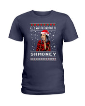 Load image into Gallery viewer, Demi Lovato All I Want For Christmas Is Shmoney Ladies Tee