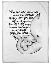 Load image into Gallery viewer, Elephant Cute Gift For Family Tee Fleece Blanket