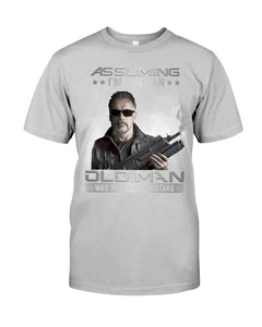 Arnold Schwarzenegger Terminator Old Man T-Shirt For Fans Guys Tee