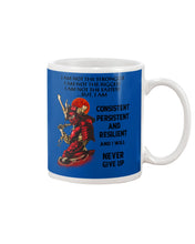 Load image into Gallery viewer, Samurai Consistent Persistent Resilient Quote T-Shirt Mug