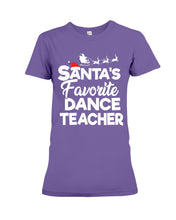 Load image into Gallery viewer, Santa Dance Teacher Christmas Shirt Ladies Tee