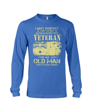Load image into Gallery viewer, Veteran Australian Defence Force Gift For Grandpa Family Tee Unisex Long Sleeve