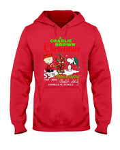 Load image into Gallery viewer, 55Th Anniversary A Charlie Brown Christmas Black T-Shirt Hoodie
