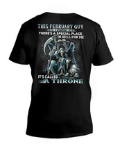Load image into Gallery viewer, Throne February Guy Special Space Horoscope T-Shirt Guys V-Neck