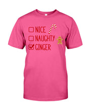 Load image into Gallery viewer, Nice Naughty Ginger Redhead T Shirt Guys Tee