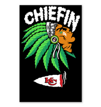 Load image into Gallery viewer, Chiefin Kansas City Chiefs Gift For Fans T-Shirt Vertical Poster