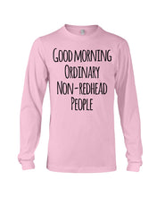 Load image into Gallery viewer, Redhead Good Morning White Mug Unisex Long Sleeve