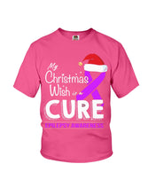 Load image into Gallery viewer, Epilepsy Awareness - My Christmas Wish Is A Cure Youth Tee