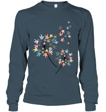 Load image into Gallery viewer, Sign Language - Dandelion Custom T-Shirt Unisex Long Sleeve