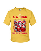 Load image into Gallery viewer, Woman Loves Ohio States Buckeyes American Football Ncaa 2019 T-Shirt Youth Tee