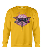 Load image into Gallery viewer, Let It Be Dragonfly Lotus Sweatshirt