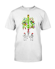 Load image into Gallery viewer, Merry Christmas Funny Dancing Skeleton Guys Tee