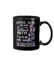 Load image into Gallery viewer, Tattoos Pretty Eyes Gift For April Girl T-Shirt Mug