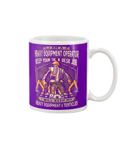 Load image into Gallery viewer, Heavy Equipment Operator Black T-Shirt Mug