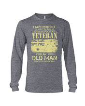 Load image into Gallery viewer, Veteran Australian Defence Force Gift For Grandpa Family Tee Unisex Long Sleeve