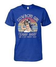Load image into Gallery viewer, Dallas Cowboys Girl Classy Sassy Guys Tee