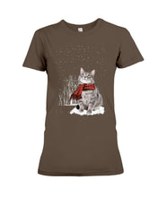 Load image into Gallery viewer, Cute Cat Christmas Gift For Cat Lovers Custom T-Shirt Ladies Tee