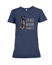 Load image into Gallery viewer, K9 Dog Hero Zero Bark Thirty Ladies Tee