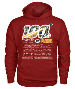 100 Years Of Greenbay Packers T-Shirt Hoodie