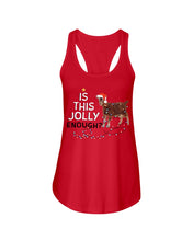 Load image into Gallery viewer, Jolly Cat Christmas Gift For Cat Lovers Ladies Flowy Tank