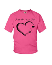 Load image into Gallery viewer, Just An Iowa Girl Youth Tee