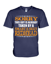 Load image into Gallery viewer, Redhead Morning Person December 25Th Christmas Gift Guys V-Neck