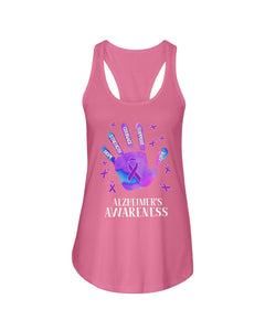 Alzheimers Awareness T-Shirt Ladies Flowy Tank